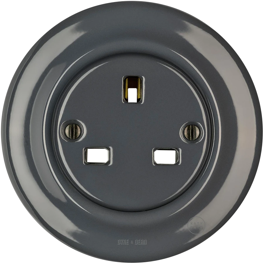 KATY PATY PORCELAIN WALL PLUG SOCKETS - DYKE & DEAN