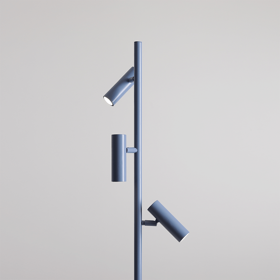 ADJUSTABLE FLOOR SPOTLIGHT BLUE - DYKE & DEAN