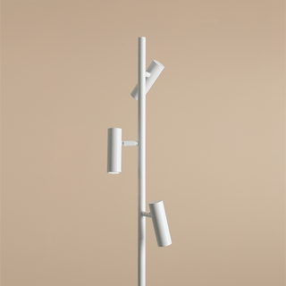 ADJUSTABLE FLOOR SPOTLIGHT WHITE - DYKE & DEAN