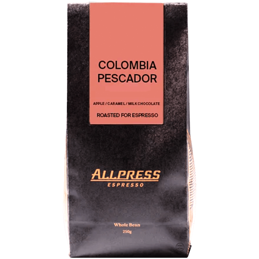 ALLPRESS WHOLE BEAN COFFEE 250g COLOMBIAN PESCADOR - DYKE & DEAN