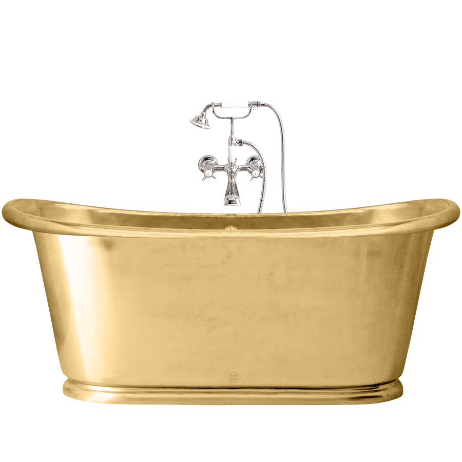 ANTICA ENAMEL CAST IRON BATHTUB BRASS - DYKE & DEAN