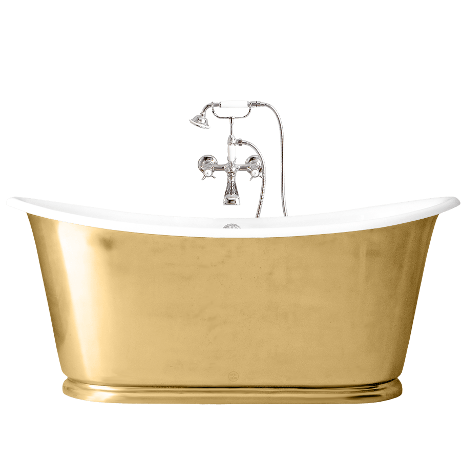 ANTICA ENAMEL CAST IRON BATHTUB BRASS - DYKE & DEAN