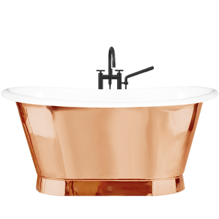 ANTICA GRAND ENAMEL CAST IRON BATHTUB METAL - DYKE & DEAN