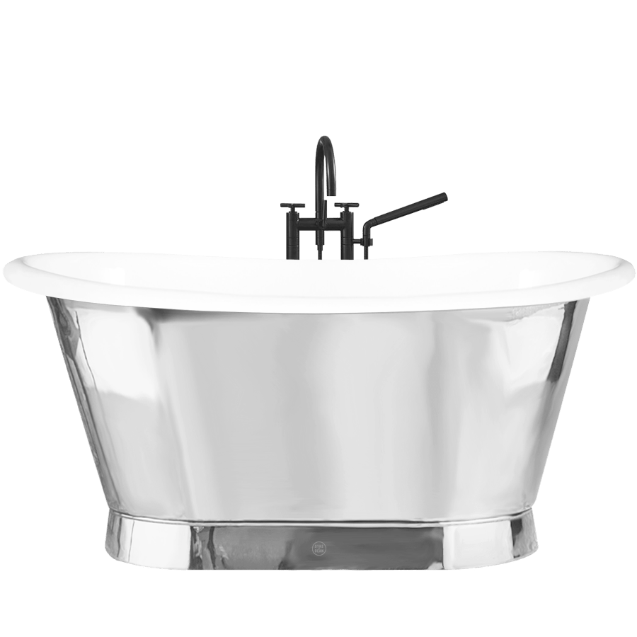 ANTICA GRAND ENAMEL CAST IRON BATHTUB METAL - DYKE & DEAN