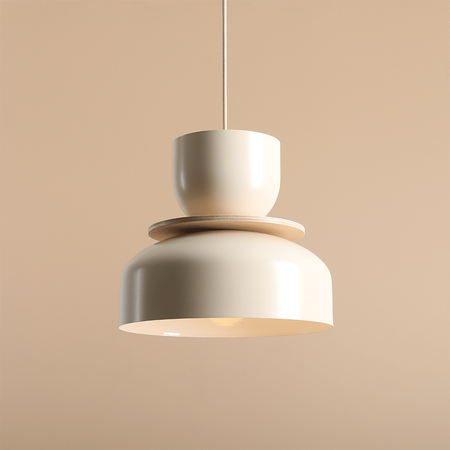 ARTERA PENDANT DISC LIGHT CREAM BEIGE - DYKE & DEAN