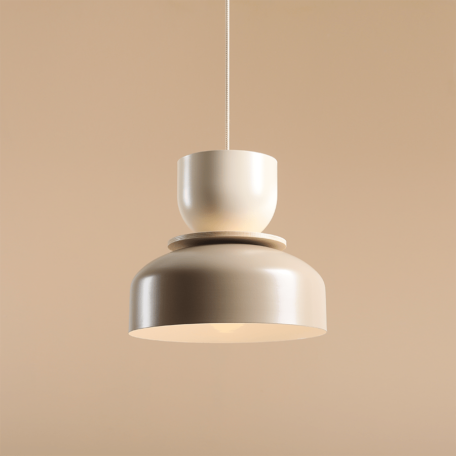 ARTERA PENDANT DISC LIGHT CREAM BEIGE - DYKE & DEAN