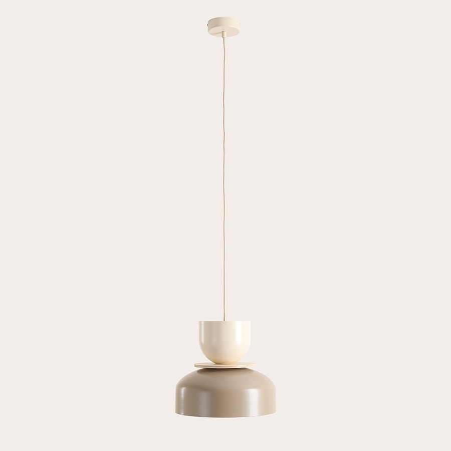 ARTERA PENDANT DISC LIGHT CREAM BEIGE - DYKE & DEAN