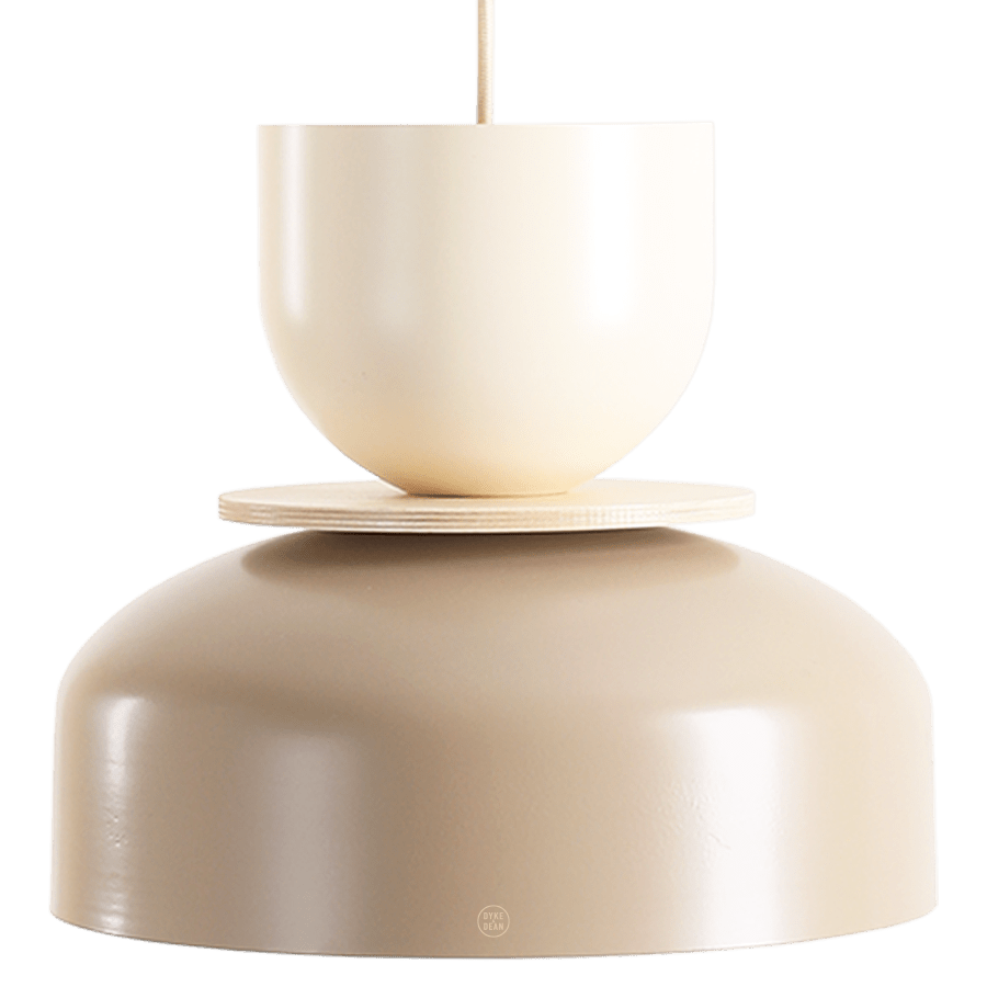 ARTERA PENDANT DISC LIGHT CREAM BEIGE - DYKE & DEAN