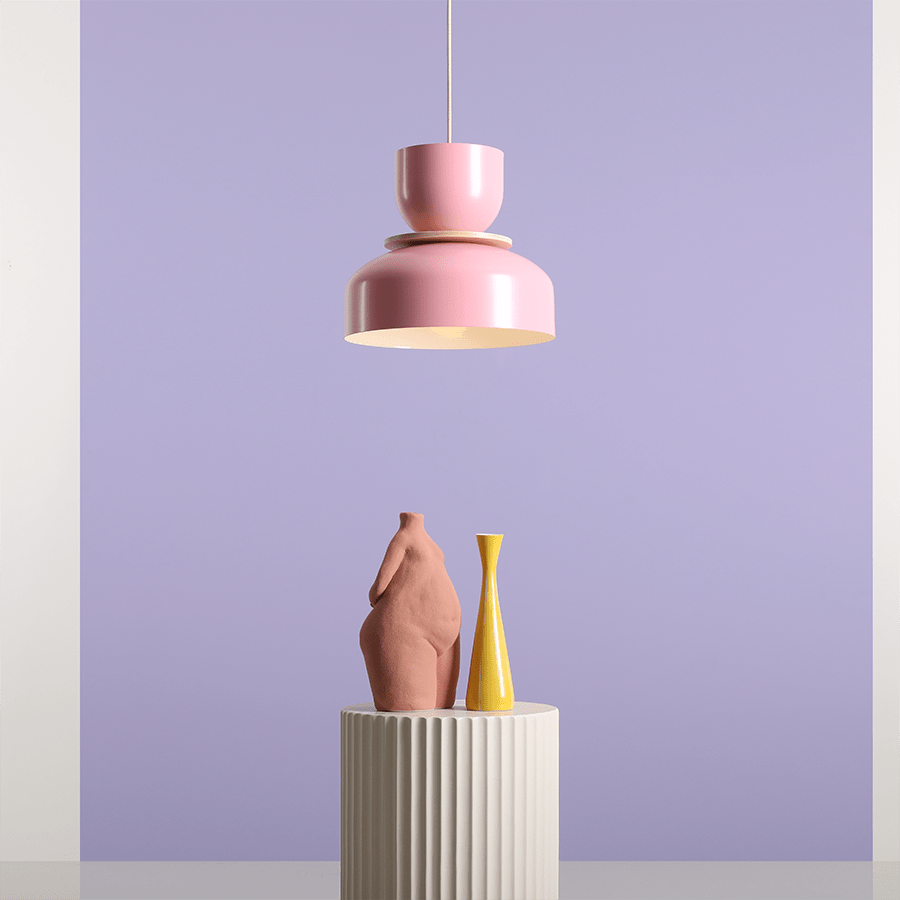 ARTERA PENDANT DISC LIGHT PINK - DYKE & DEAN