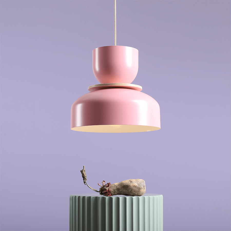 ARTERA PENDANT DISC LIGHT PINK - DYKE & DEAN