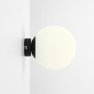 BALL GLOBE OPAL WALL CEILING LIGHT BLACK XL - DYKE & DEAN