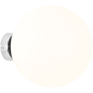 BALL GLOBE OPAL WALL CEILING LIGHT CHROME XL - DYKE & DEAN