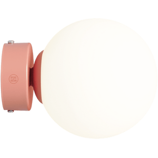 BALL GLOBE OPAL WALL CEILING LIGHT DUSTY CORAL - DYKE & DEAN