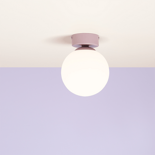 BALL GLOBE OPAL WALL CEILING LIGHT LILAC - DYKE & DEAN