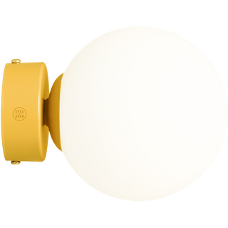 BALL GLOBE OPAL WALL CEILING LIGHT MUSTARD - DYKE & DEAN