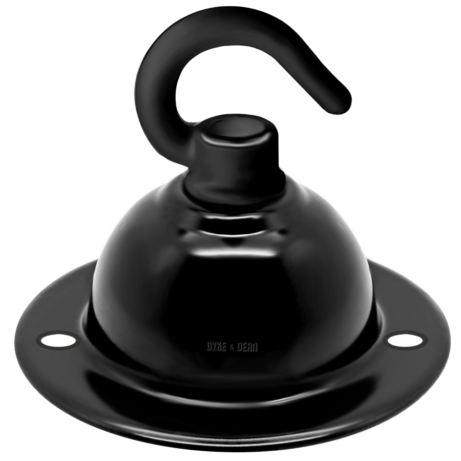 BLACK GLOSS CEILING HOOK - DYKE & DEAN