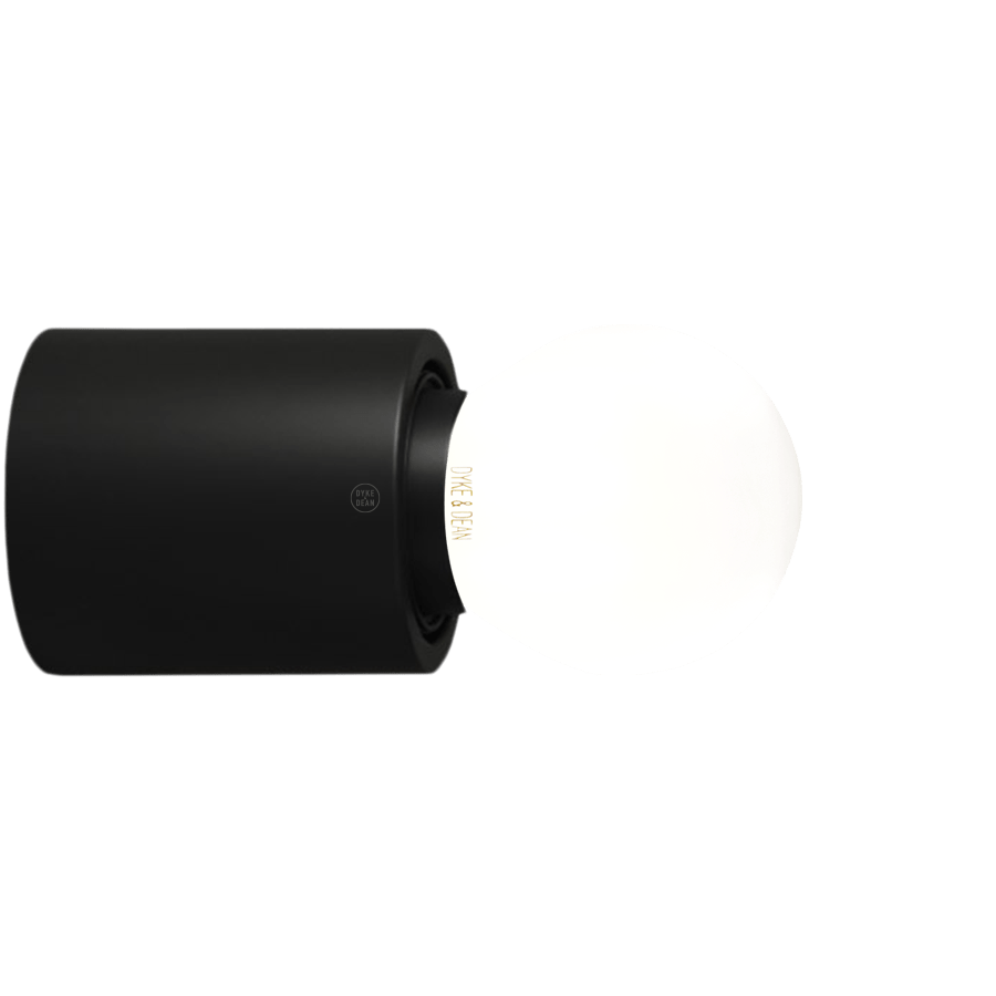 BLACK WATERPROOF E27 LAMP HOLDER - DYKE & DEAN