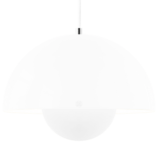 BLOOM POT PENDANT LAMP WHITE LARGE - DYKE & DEAN