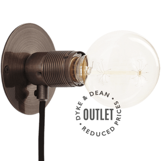 BRONZE FRAMA SMALL WALL DISC LIGHT E27 OUTLET - DYKE & DEAN