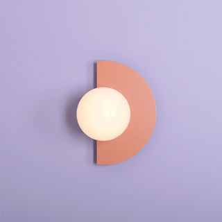 CANDY LOOP GLOBE WALL LIGHT CORAL - DYKE & DEAN