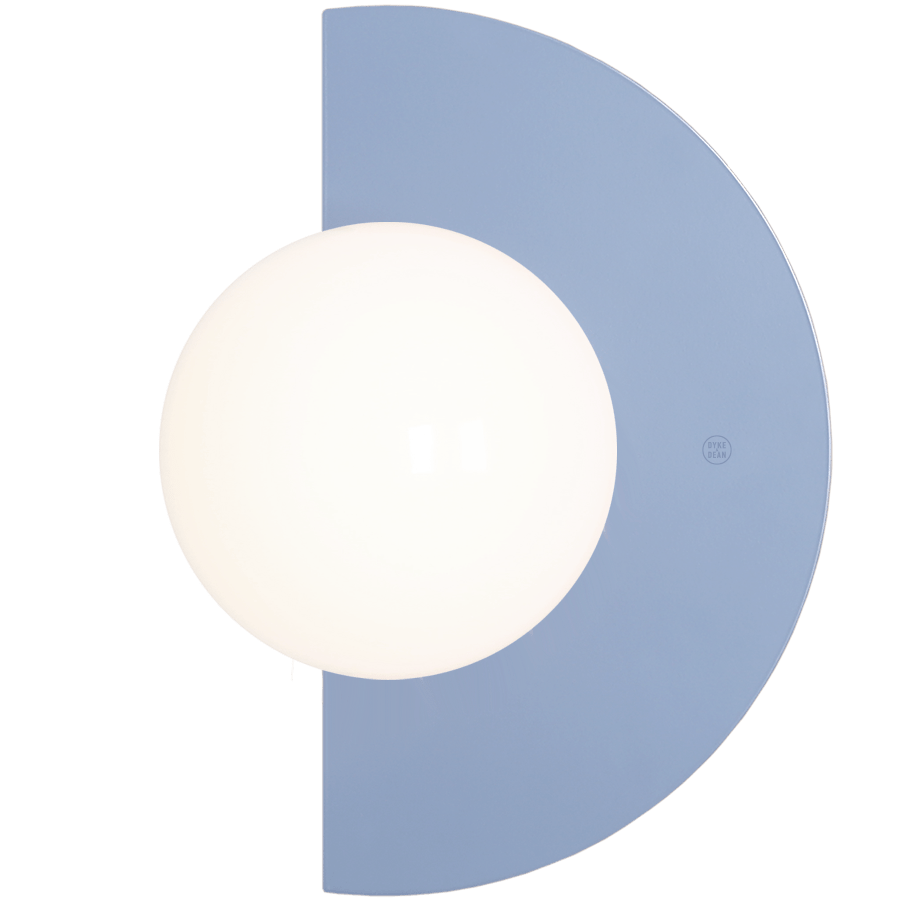 CANDY LOOP GLOBE WALL LIGHT DUSTY BLUE - DYKE & DEAN