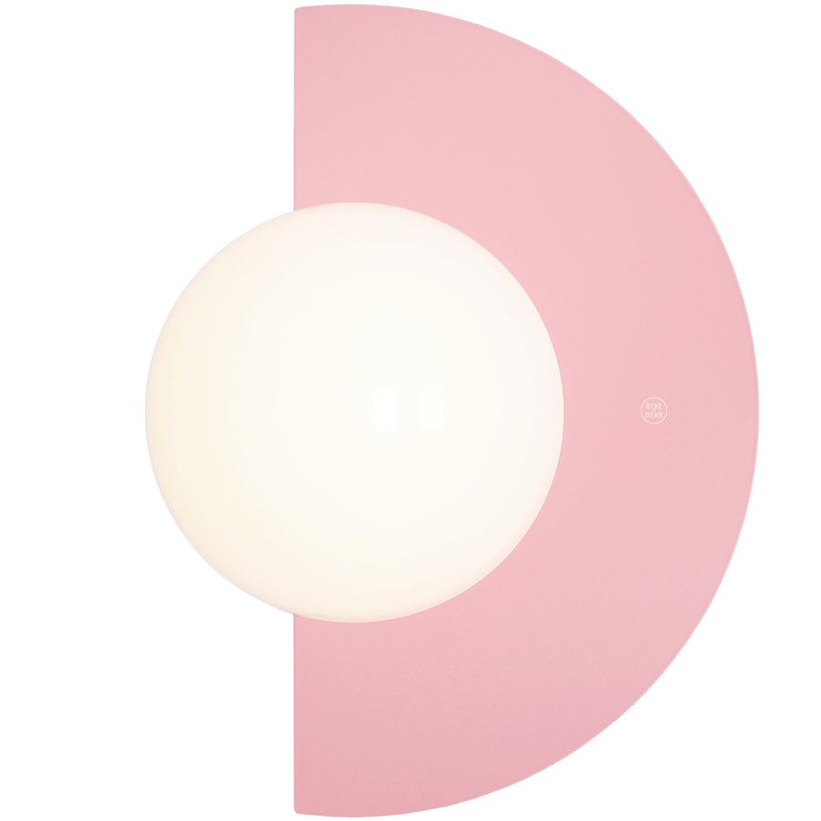 CANDY LOOP GLOBE WALL LIGHT PINK - DYKE & DEAN