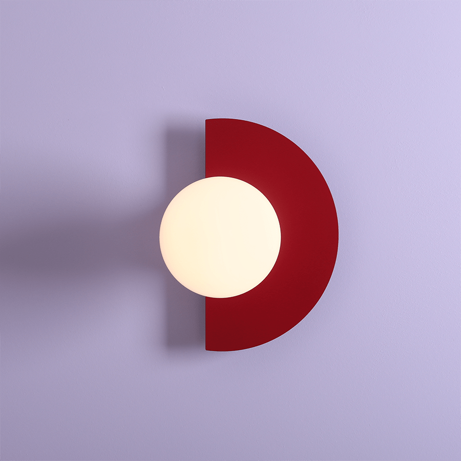 CANDY LOOP GLOBE WALL LIGHT RED WINE - DYKE & DEAN