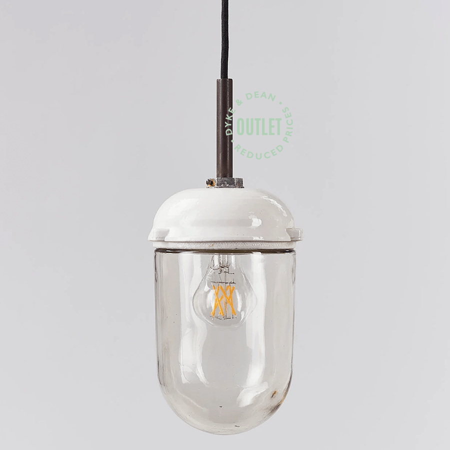 CERAMIC PENDANT E27 VINTAGE INDUSTRIAL OUTLET - DYKE & DEAN