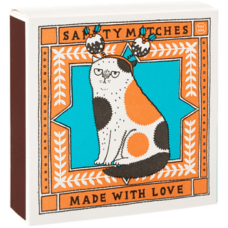 CHRISTMAS CAT LUXURY SAFETY MATCHES - DYKE & DEAN