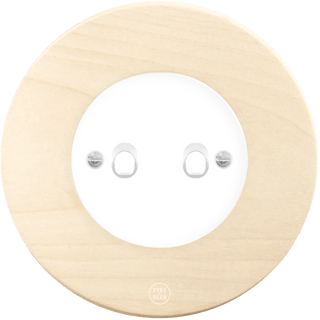 CLASSIC BEECHWOOD 2 TOGGLE WHITE SWITCH - DYKE & DEAN