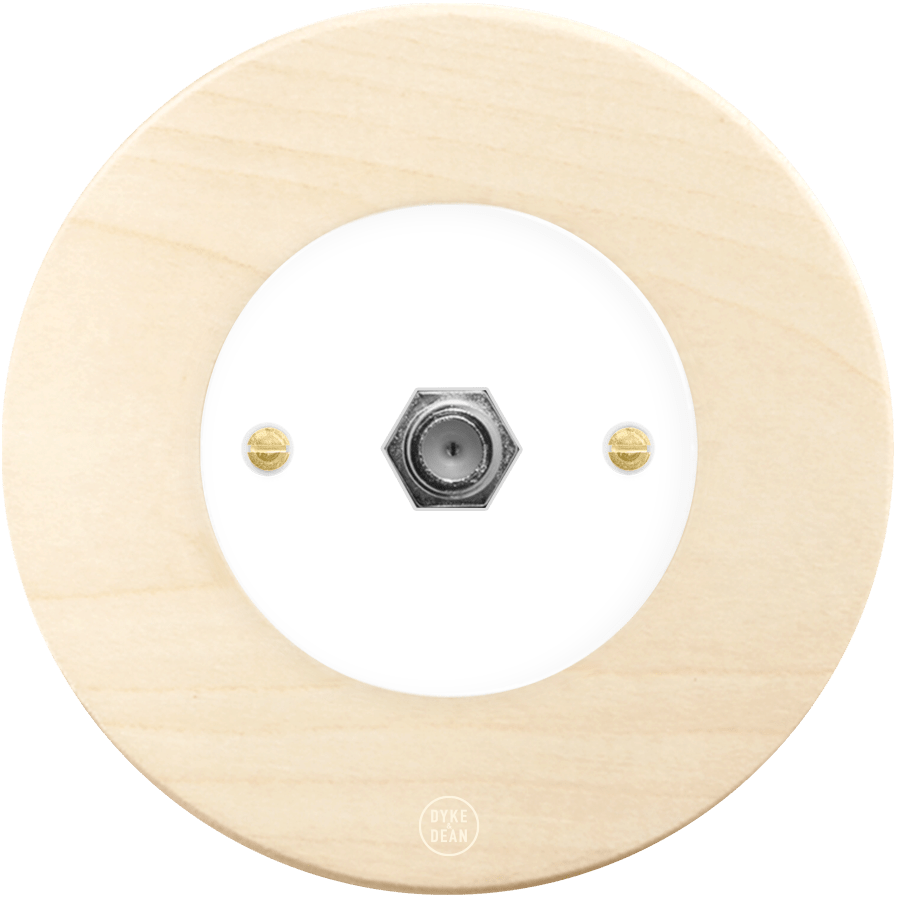 CLASSIC BEECHWOOD SAT WHITE SOCKET - DYKE & DEAN