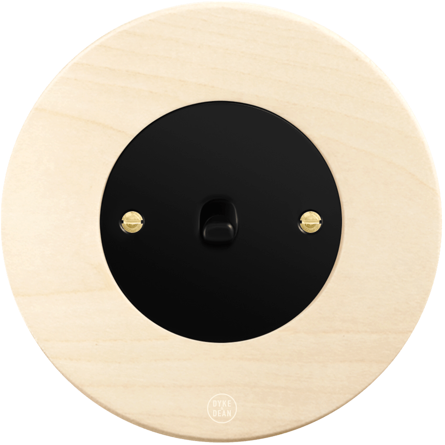 CLASSIC BEECHWOOD TOGGLE BLACK SWITCH - DYKE & DEAN