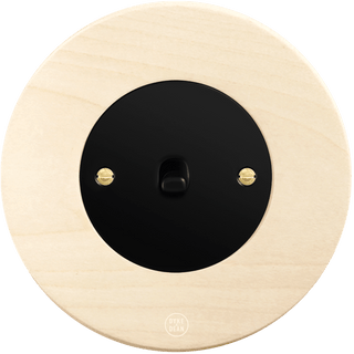 CLASSIC BEECHWOOD TOGGLE BLACK SWITCH - DYKE & DEAN