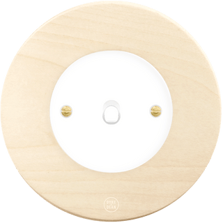 CLASSIC BEECHWOOD TOGGLE WHITE SWITCH - DYKE & DEAN