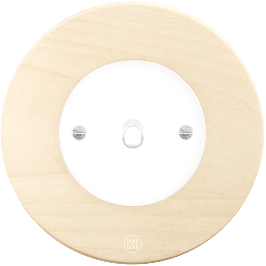 CLASSIC BEECHWOOD TOGGLE WHITE SWITCH - DYKE & DEAN