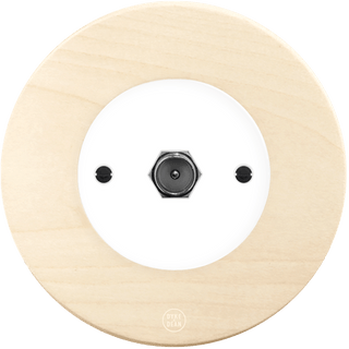 CLASSIC BEECHWOOD TV WHITE SOCKET - DYKE & DEAN