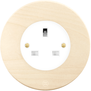 CLASSIC BEECHWOOD UK WHITE SOCKET - DYKE & DEAN