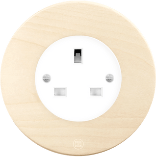 CLASSIC BEECHWOOD UK WHITE SOCKET - DYKE & DEAN