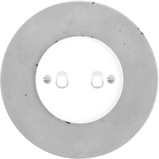 CLASSIC CONCRETE 2 TOGGLE WHITE SWITCH - DYKE & DEAN