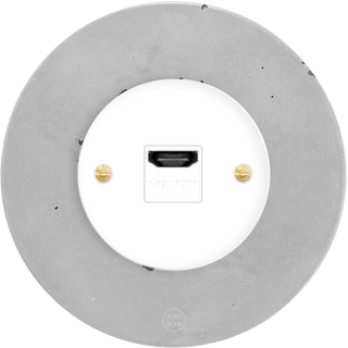 CLASSIC CONCRETE HDMI WHITE SOCKET - DYKE & DEAN