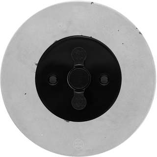 CLASSIC CONCRETE ROUND ROTARY BLACK SWITCH - DYKE & DEAN