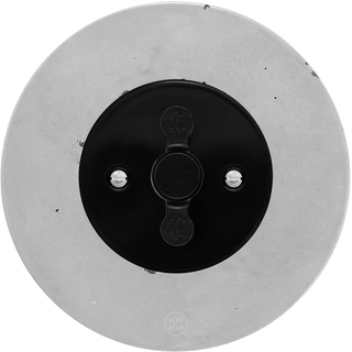 CLASSIC CONCRETE ROUND ROTARY BLACK SWITCH - DYKE & DEAN