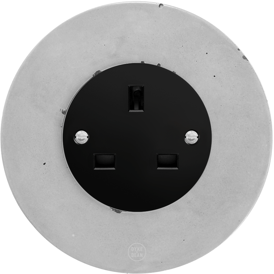 CLASSIC CONCRETE UK BLACK SOCKET - DYKE & DEAN