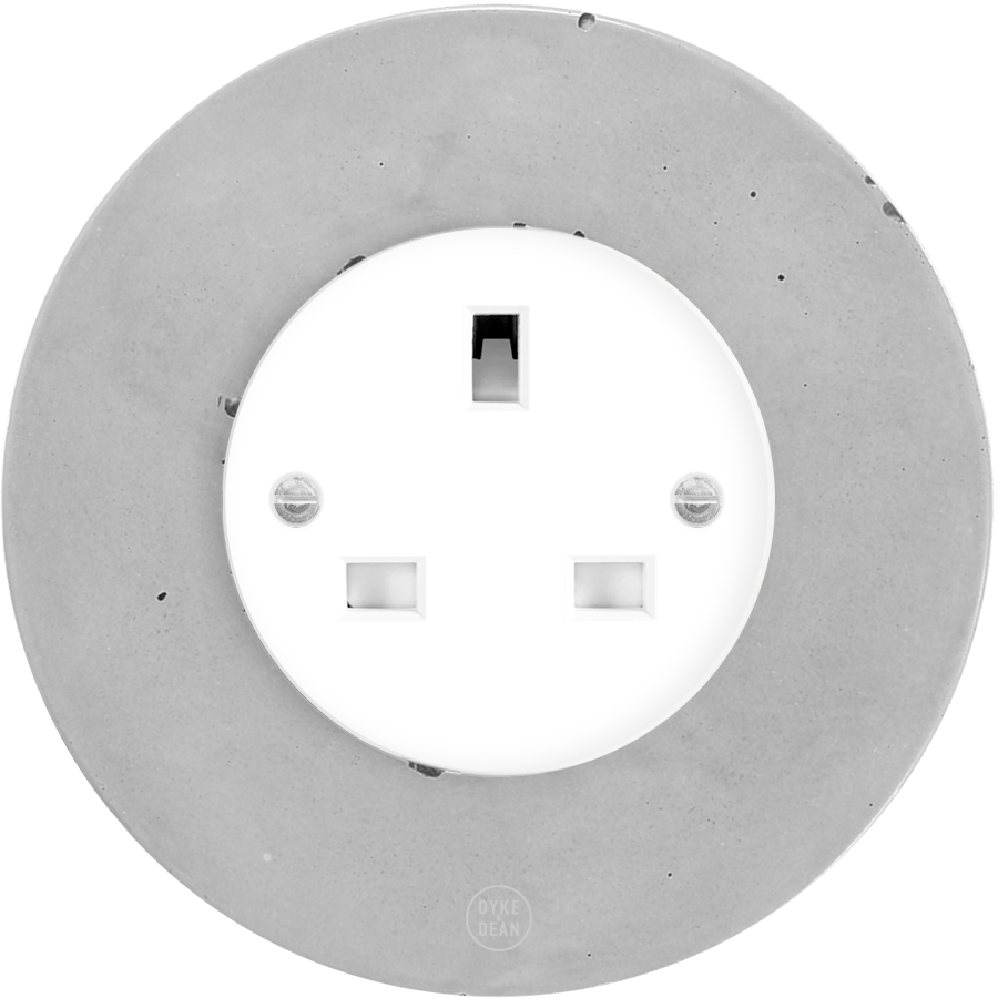 CLASSIC CONCRETE UK WHITE SOCKET - DYKE & DEAN