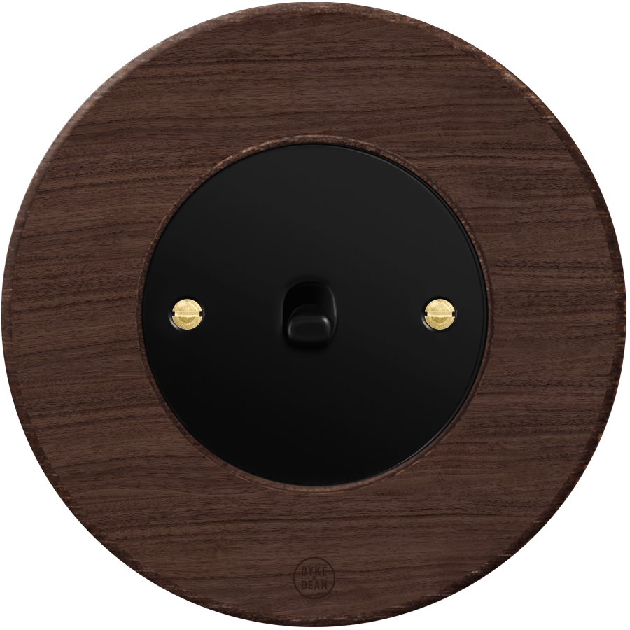 CLASSIC OAK TOGGLE BLACK SWITCH - DYKE & DEAN