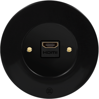 CLASSIC PORCELAIN HDMI BLACK SOCKET - DYKE & DEAN