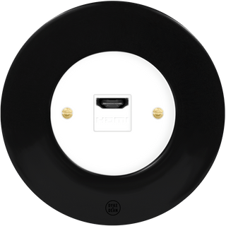 CLASSIC PORCELAIN HDMI DOMINO SOCKET - DYKE & DEAN