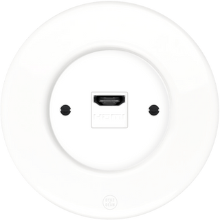 CLASSIC PORCELAIN HDMI WHITE SOCKET - DYKE & DEAN