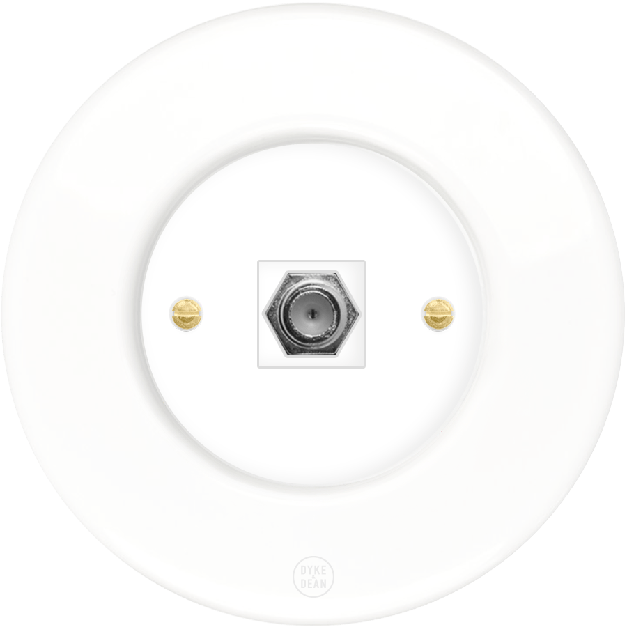 CLASSIC PORCELAIN SAT WHITE SOCKET - DYKE & DEAN