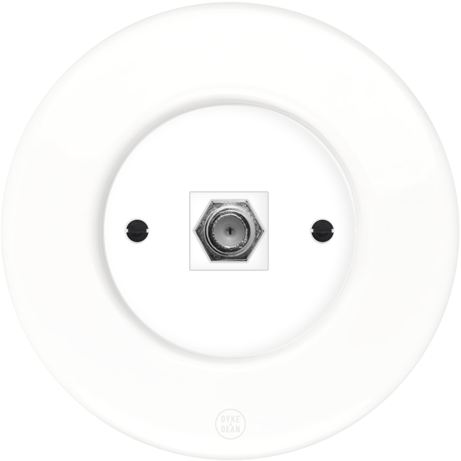 CLASSIC PORCELAIN SAT WHITE SOCKET - DYKE & DEAN